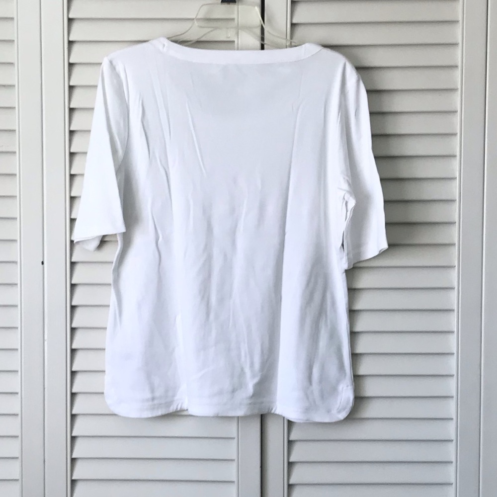 Talbots Crisp White Tee - Picture 3 of 5